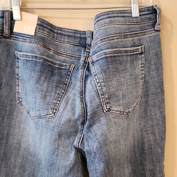 Kut from the Kloth Blue Ankle Cropped Jeans Casual Style NWT SIZE 18 - Picture 3 of 4